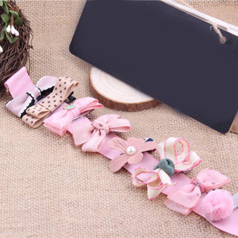 Set 10 kẹp tóc nơ đáng yêu cho bé gái