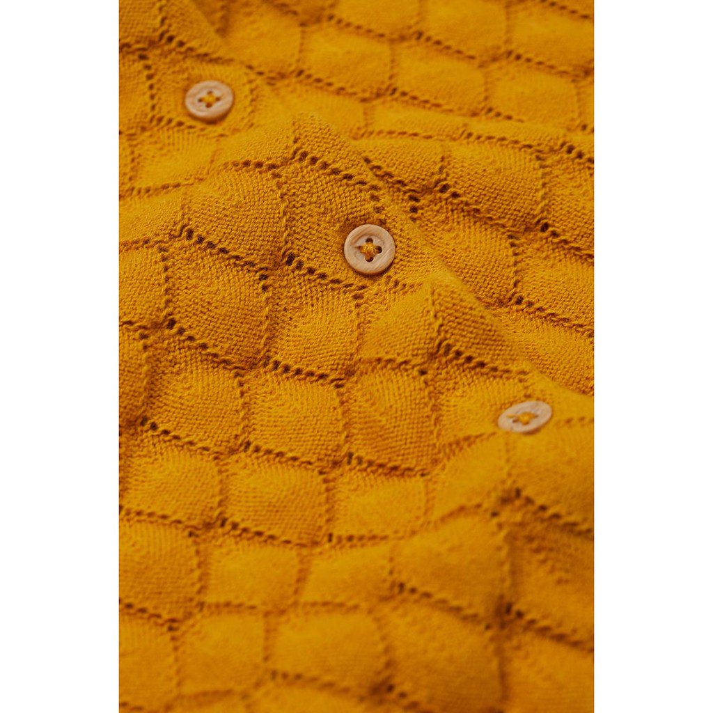 Áo len cardigan vàng mù tạt HM H&amp;M_hàng chính hãng authentic