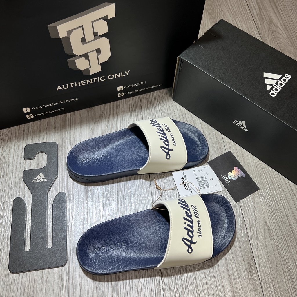 Dép ADIDAS ADILETTE SHOWER SLIDES 1972 GW8748 GW8747 Full Box Tag Auth