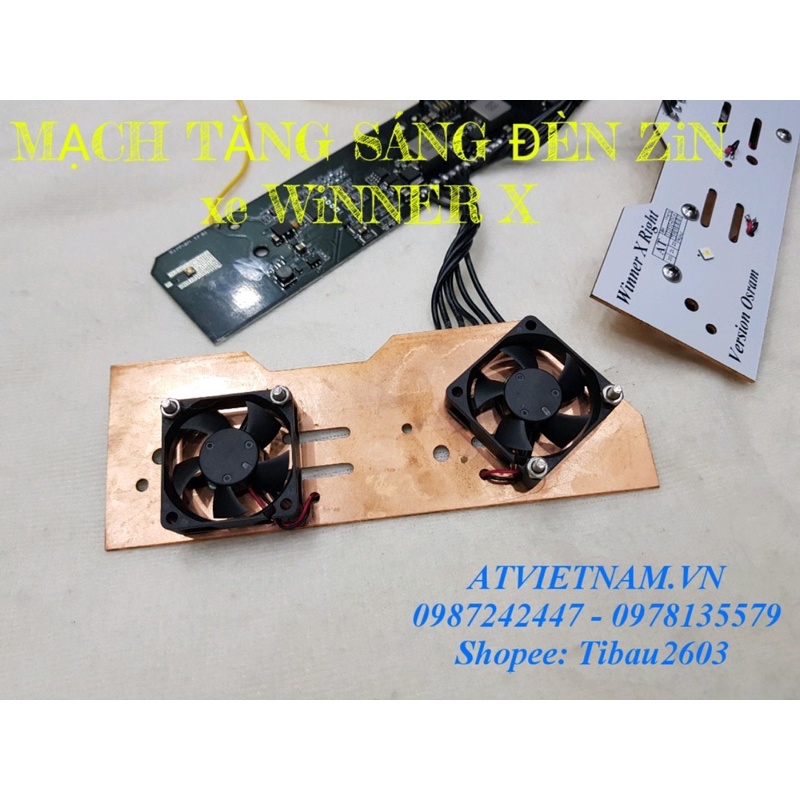 Mạch tăng sáng Winner X - Tăng sáng đèn zin mạch đồng chip Osram