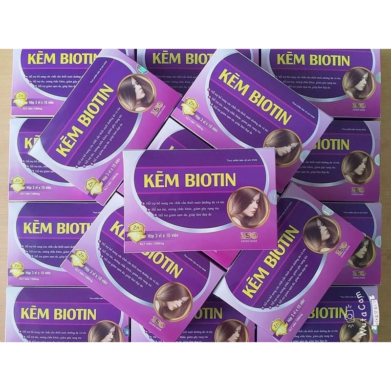 Kẽm biotin Goldwings _ giảm rụng tóc sáng da
