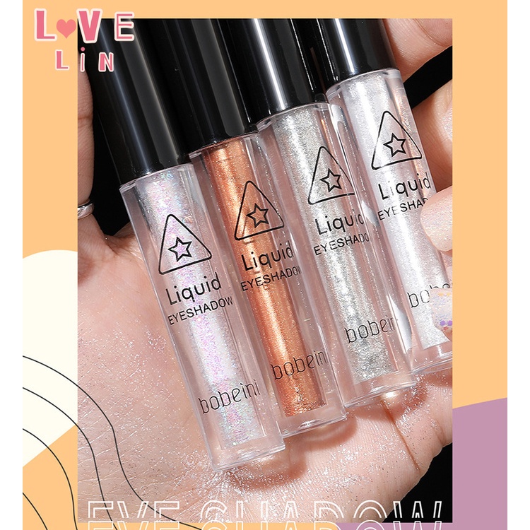 【lovelin】 Phấn Mắt Dạng Lỏng Một Giọt Nước Có Kim Tuyến Tơ Tằm Ánh Ngọc Trai Phân Cực Làm Sáng Da Đơn Sắc