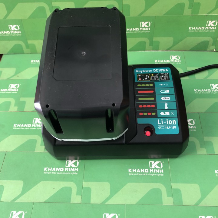 Sạc pin Makita BL1815G 14.4V - 18V max, sạc pin zin hoặc pin đóng mới