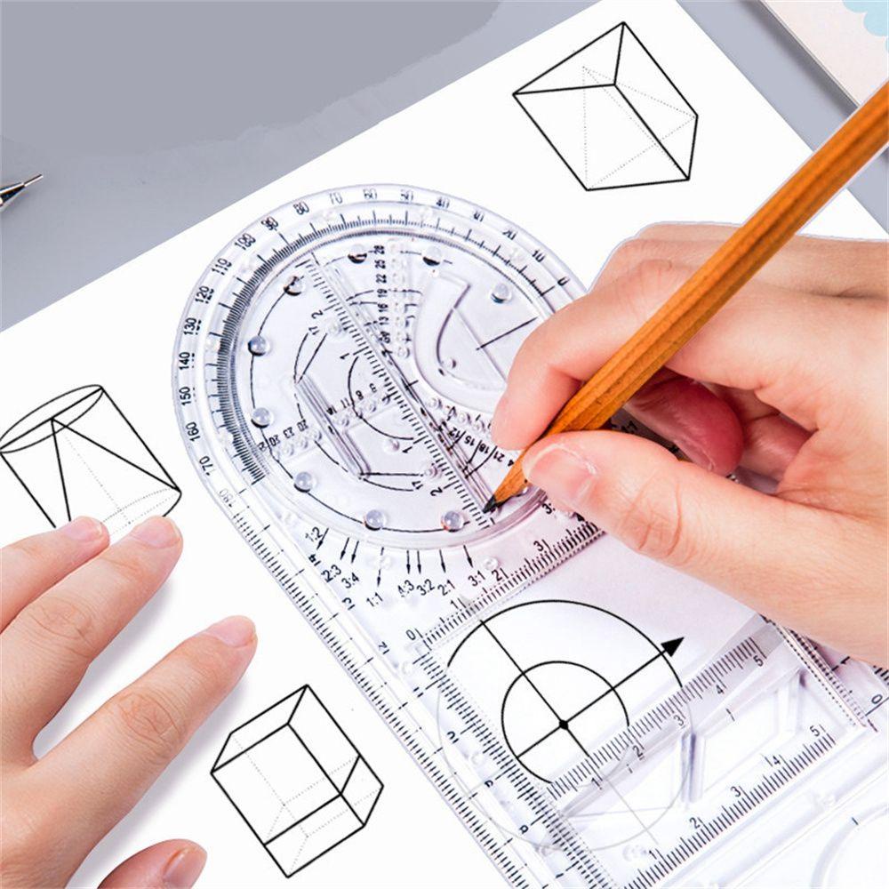 Thước Vẽ Kiến Trúc Hình Học Đa Năng Cho Trường Học / Văn Phòng