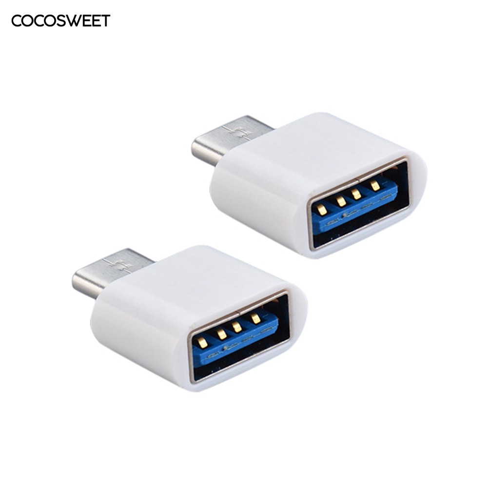 Set 2 Đầu Chuyển Đổi Tốc Độ Cao Type C Sang Usb Otg Chuyên Dụng Cho Chuột Máy Tính