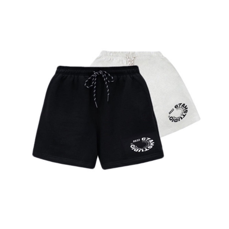 Quần short logo tròn SS22 67ahstudio