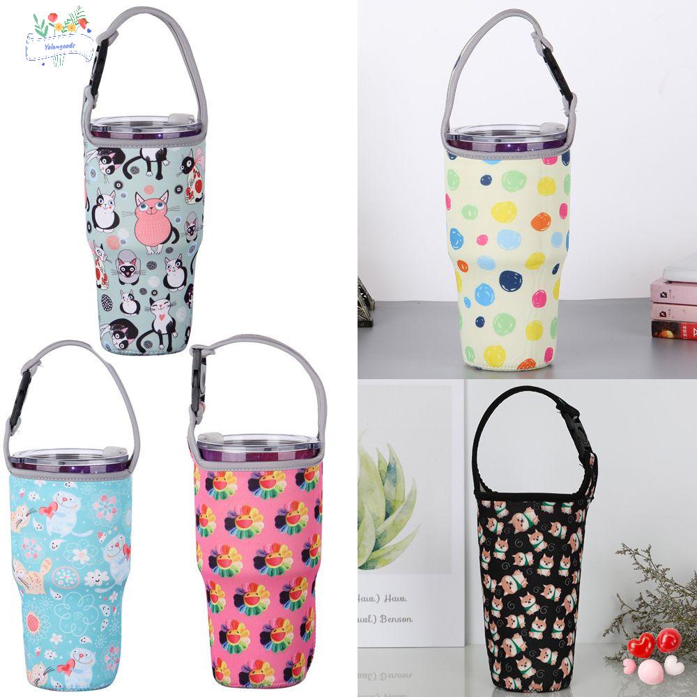 ☆Yola☆ Túi Đựng Cốc Nước Chống Nóng Thân Thiện Với Môi Trường Giá Đỡ
