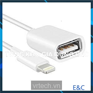 Cáp OTG cho Iphone 5/6/7/8 và Ipad kết nối bàn phím, chuột, tay cầm chơi game...
