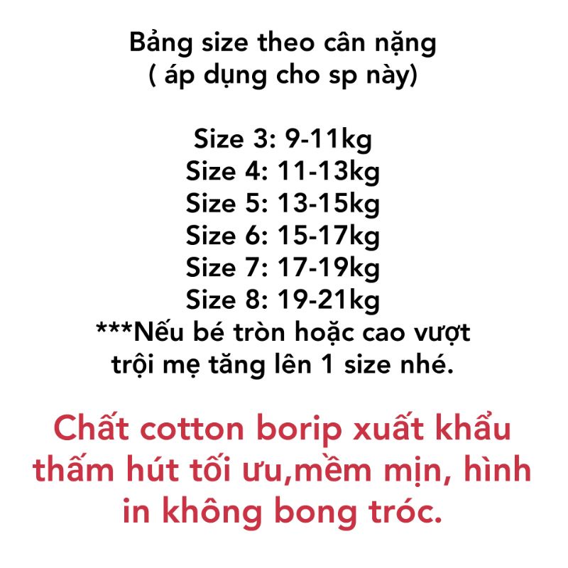 HOT - BSD5 (10KG-22KG) Bộ dài tay in hình cho bé trai size nhí thun borip xuất khẩu.ĐÒ BỘ TRẺ EM