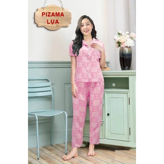 Đồ Bộ Mặc Nhà, Bộ Dài Pizama Lụa Mango Cao Cấp Đủ Size Từ 40-70kg