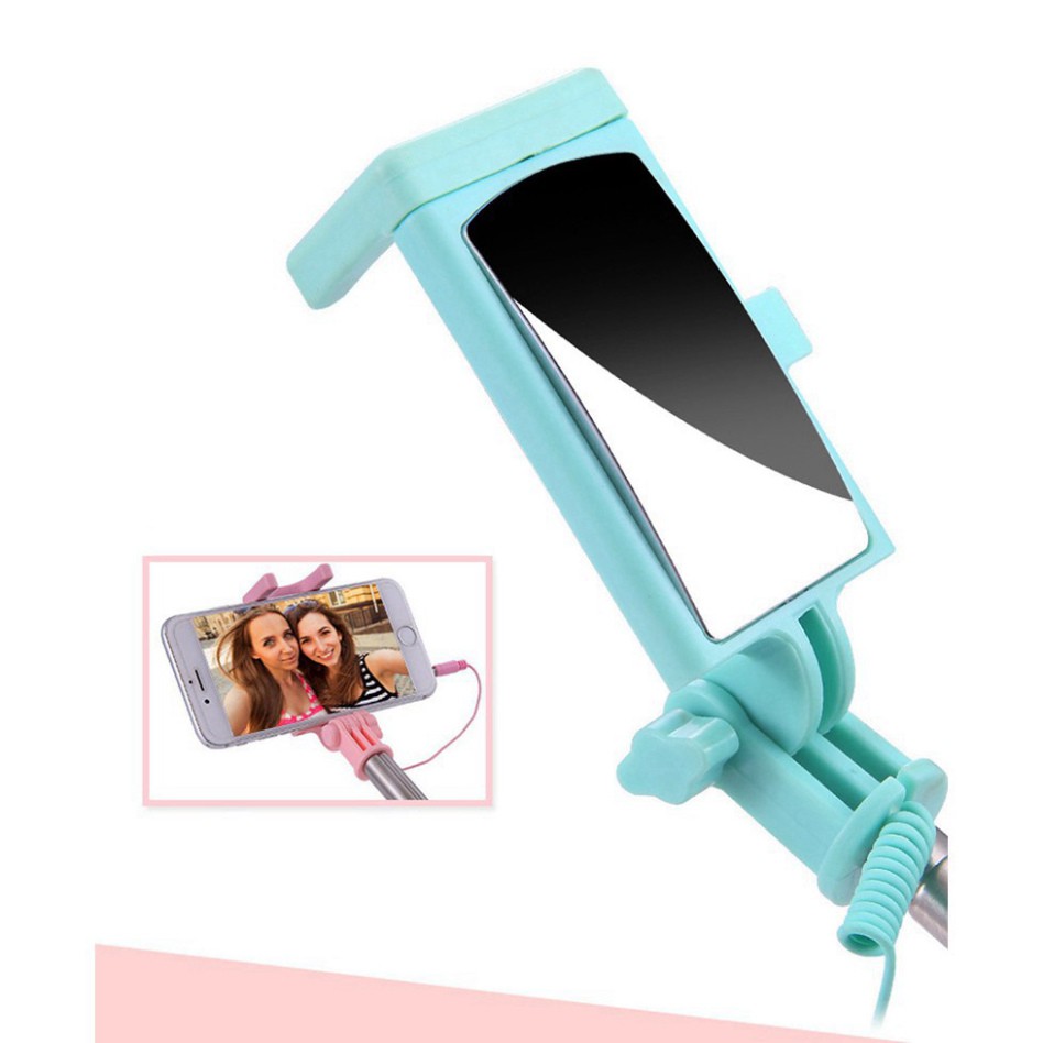 (xả kho) Gậy tự sướng Selfie Stick CL08 có gương chất lượng tốt,giá rẻ,tương thích tốt nhiều loại điện thoại 