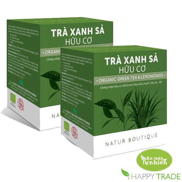 Trà xanh sả hữu cơ FITO (hộp 20 túi lọc)