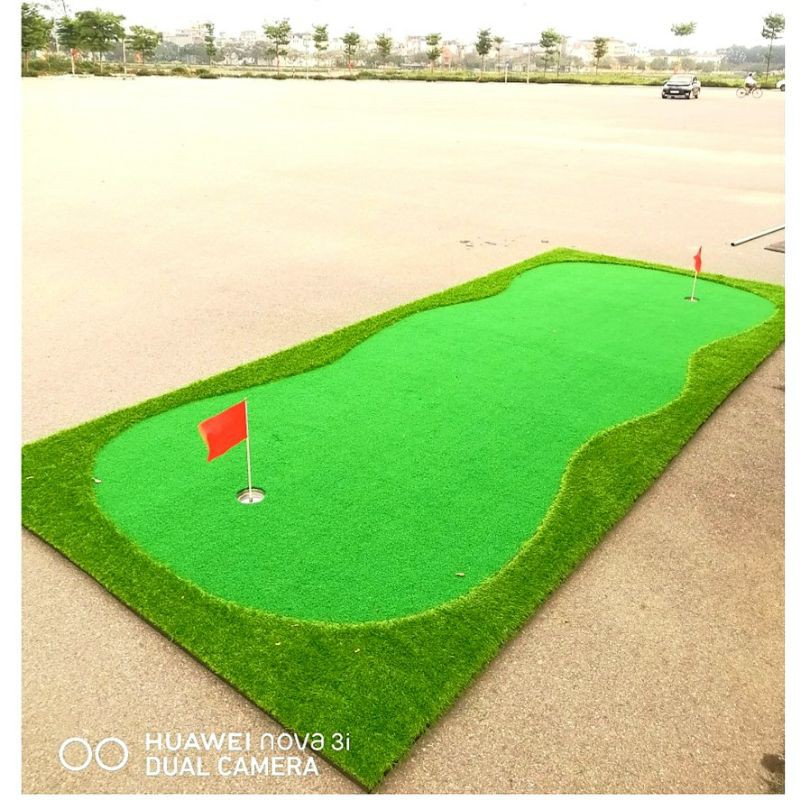 [1 m2] Thảm cỏ tập Golf nhân tạo cao cấp: Xuất Châu Âu, dùng làm thảm tập & vùng Green sân tập Golf