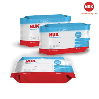 Khăn ướt diệt khuẩn không cồn Nuk 80 tờ