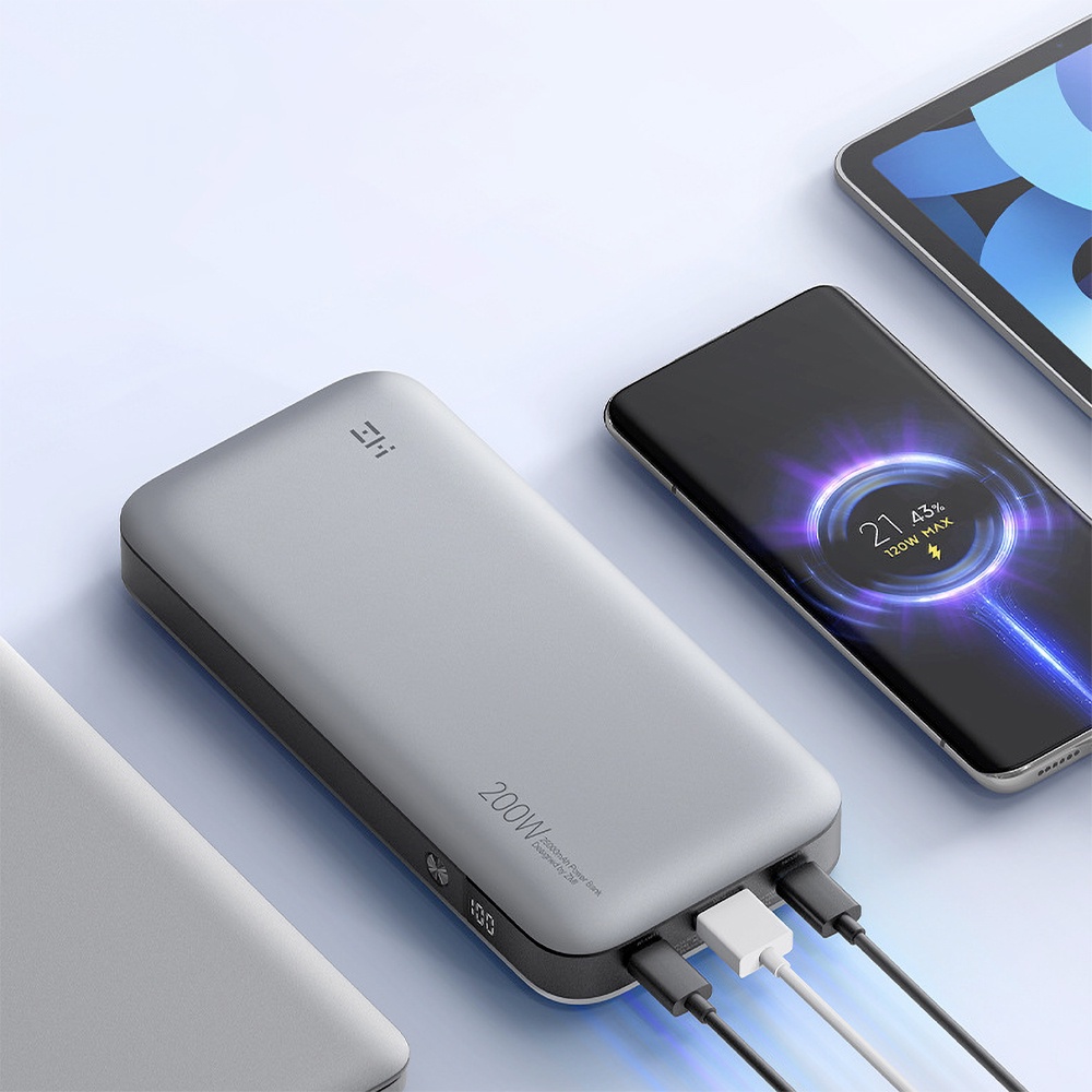 PIN DỰ PHÒNG ZMI QB826 25.000MAH TỔNG CÔNG SUẤT 200W