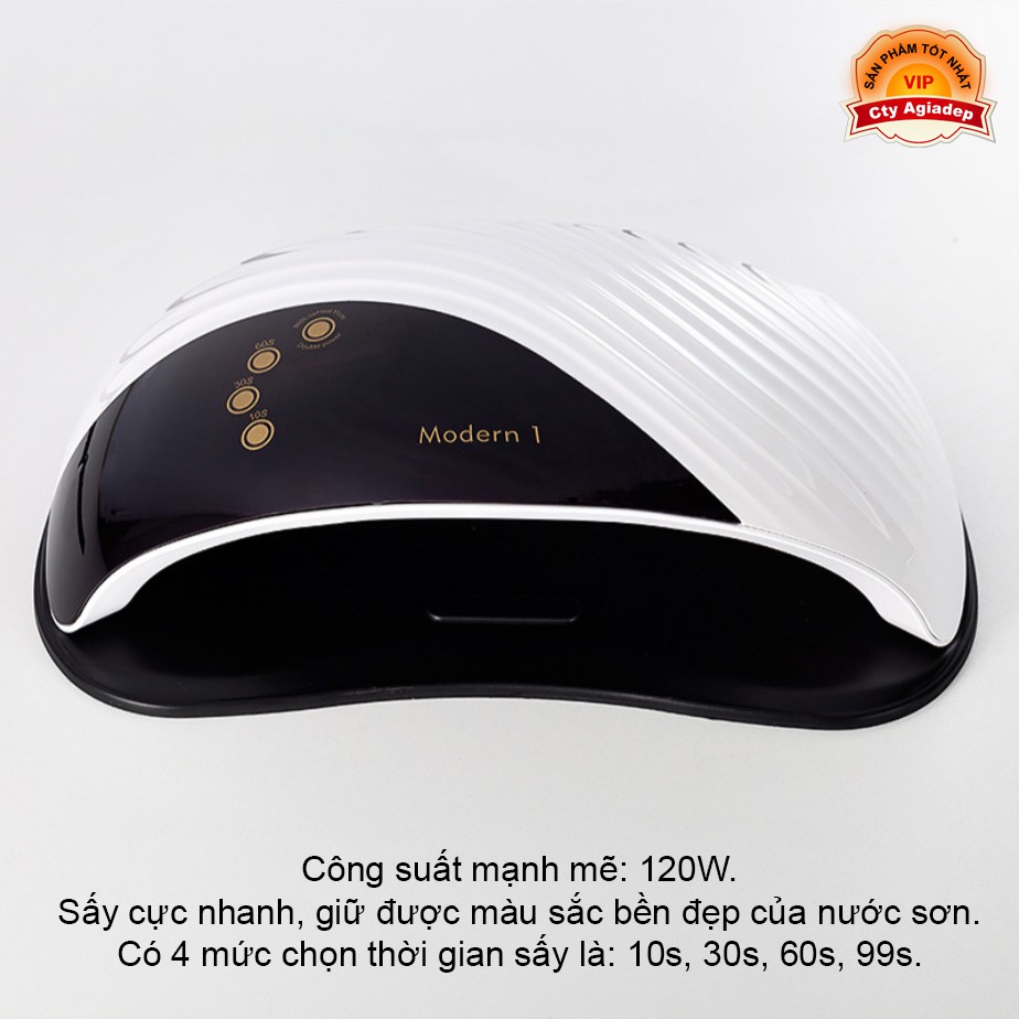 Máy hơ gel sơn móng tay (Loại rộng 2 tay) - Máy sấy khô sơn làm nail - MD1