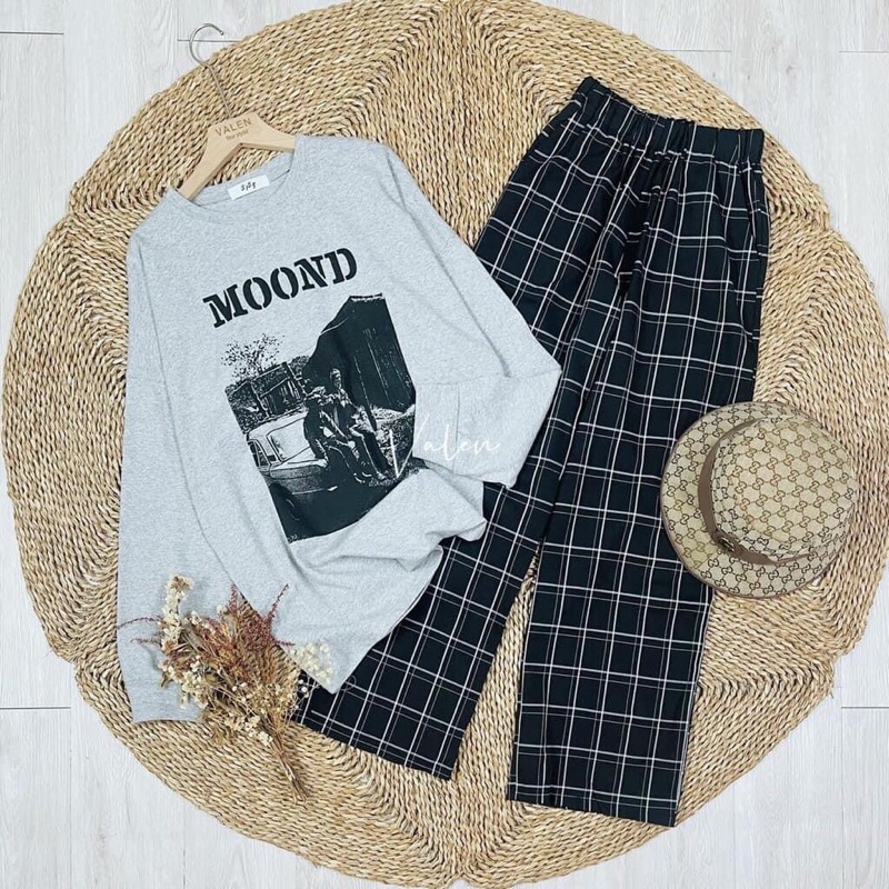 (ẢNH THẬT) ÁO IN HOẠ TIẾT MOOND CHẤT SU MỀM MẶC MÁT TAY DÀI PHÙ HỢP VỚI THỜI TIẾT THU ĐÔNG (HÀNG SẴN )