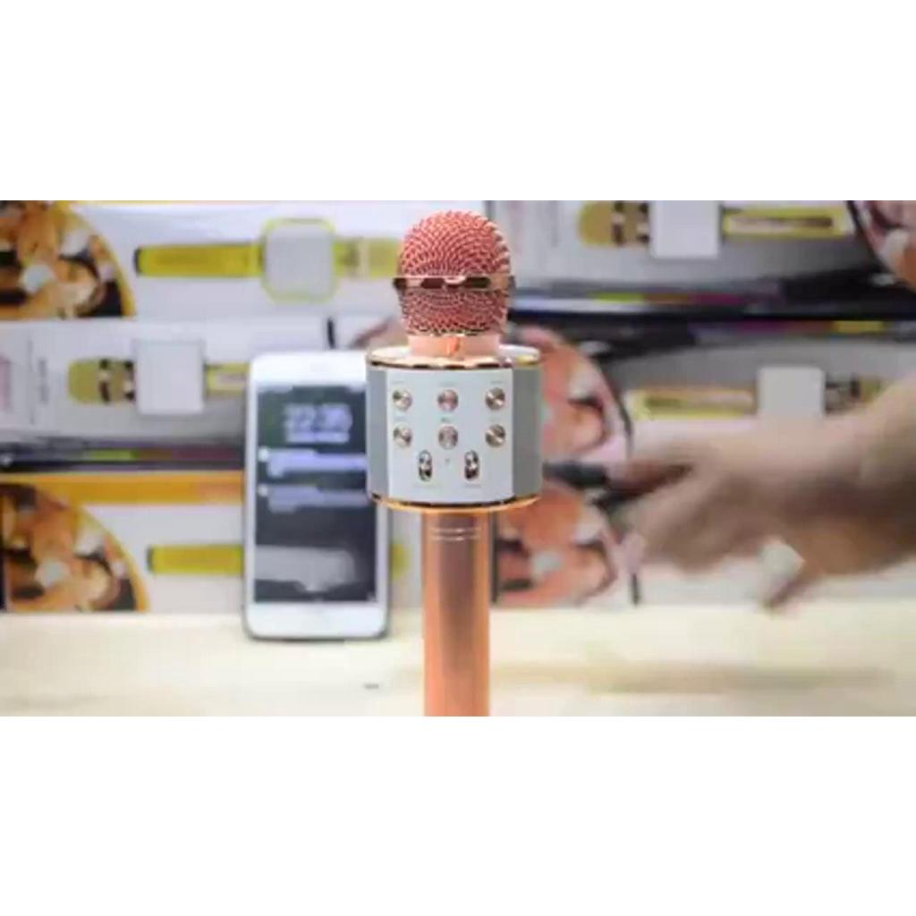 Micro Không Dây BLUETOOTH Tiện Dụng Chất Lượng Cao WS-858 ĐA NĂNG 6 TRONG 1 HÁT KARAOKE, | BigBuy360 - bigbuy360.vn