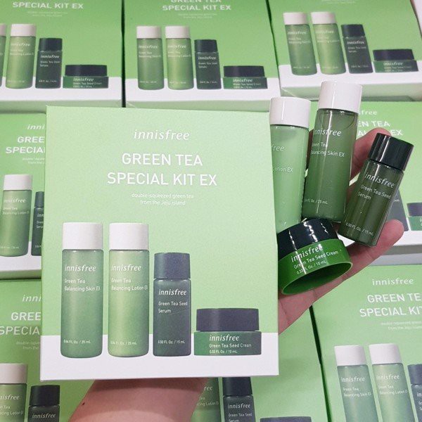 Bộ Dưỡng Trà Xanh 4 Món Innisfree Green Tea Special Kit Ex.