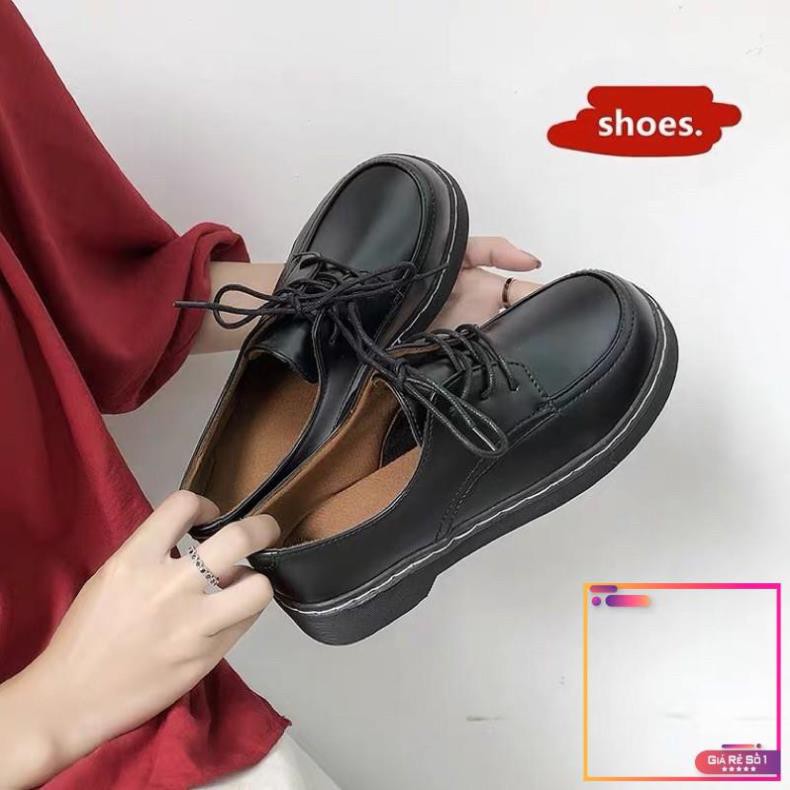 |HÌNH THẬT - HÀNG LOẠI 1| Giày nữ/ Giày oxford da trơn buộc dây đế bằng cao 3cm (4 ảnh cuối hình thật) -v01 | BigBuy360 - bigbuy360.vn