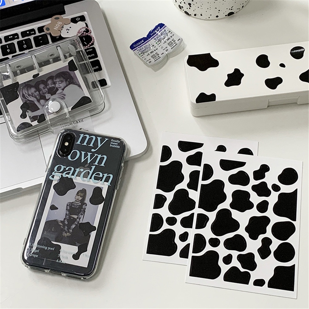 Dễ Thương Sticker Dán Trang Trí Hình Bò Sữa Xinh Xắn