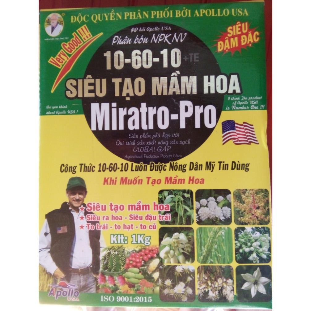 Phân bón lá siêu tạo mầm hoa, ra bông đồng loạt- NPK 10-60-10+ TE 100g phun 2 bình 18 lít