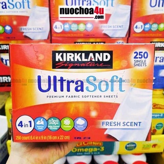 Khăn Giấy Thơm KIRKLAND - Fabric Softener - 250 Tờ