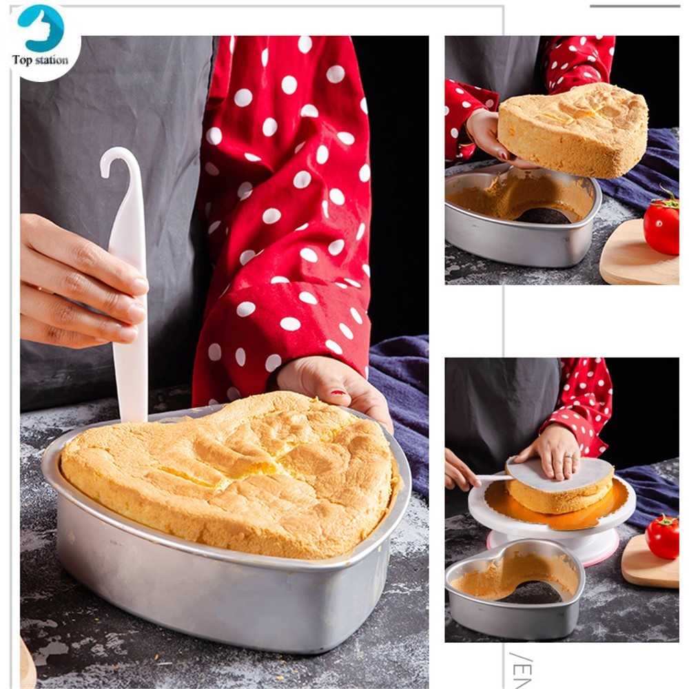 Khuôn Làm Bánh Hình Trái Tim 3 / 5 / 6inch