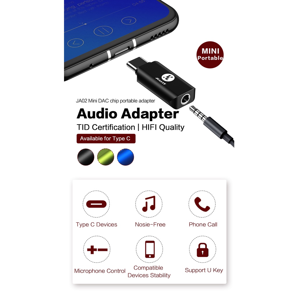 Bộ Chuyển Đổi Âm Thanh Loại C Sang 3.5mm Loại C Và 3.5mm Cho Điện Thoại Huawei Meizu Xiaomi