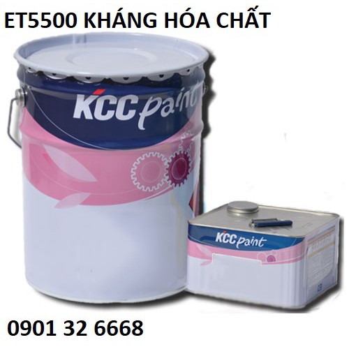 Sơn sàn KCC Epoxy ET5500 chống Axit (16L)