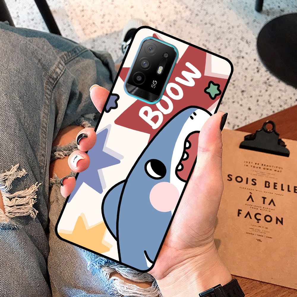 Ốp Oppo A95 5G in hình cá mập, khủng long dễ thương, cute (T01 - T06)