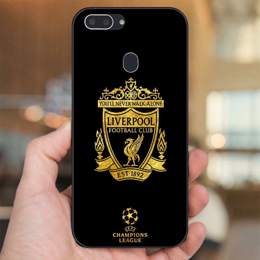 Ốp lưng Realme 2 viền đen in hình Liverpool FC