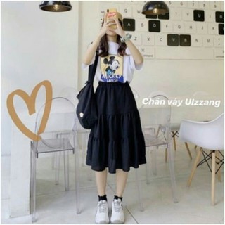 [CHẤT ĐEP] CHÂN VÁY TẦNG VON 2 MÀU XINH XẮN  ❤freeship ❤ CHÂN VÁY SANG CHẢNH MÃ AD15