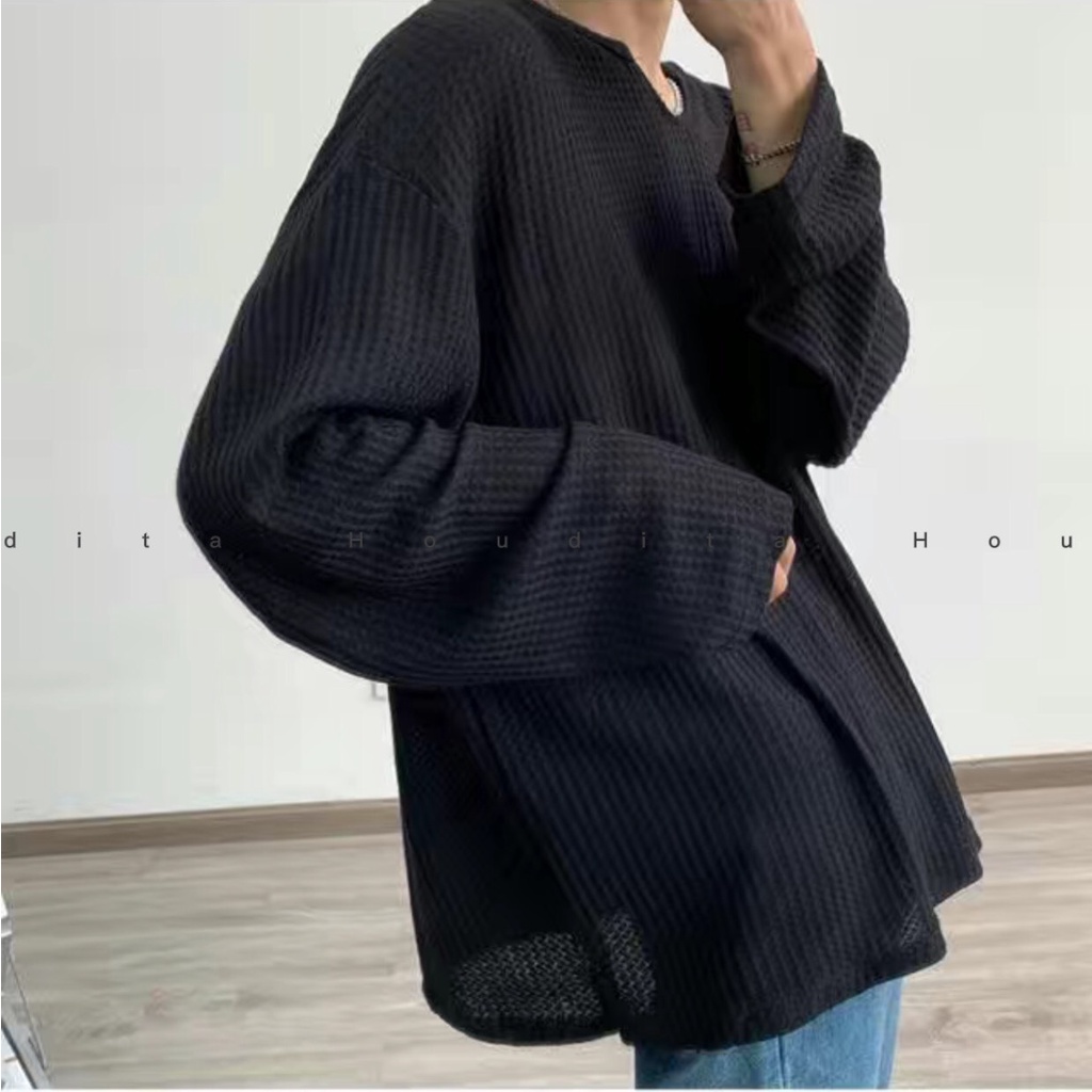 Áo thun nam tay dài - vải thun mềm mịn phong cách trẻ trung Hàn Quốc -HOUDITA - SATD001 | BigBuy360 - bigbuy360.vn