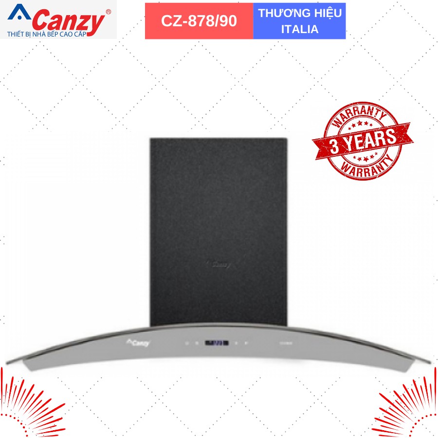 Máy hút khử mùi cao cấp Canzy CZ 878/900mm. (Hotline: 0899.167.587)