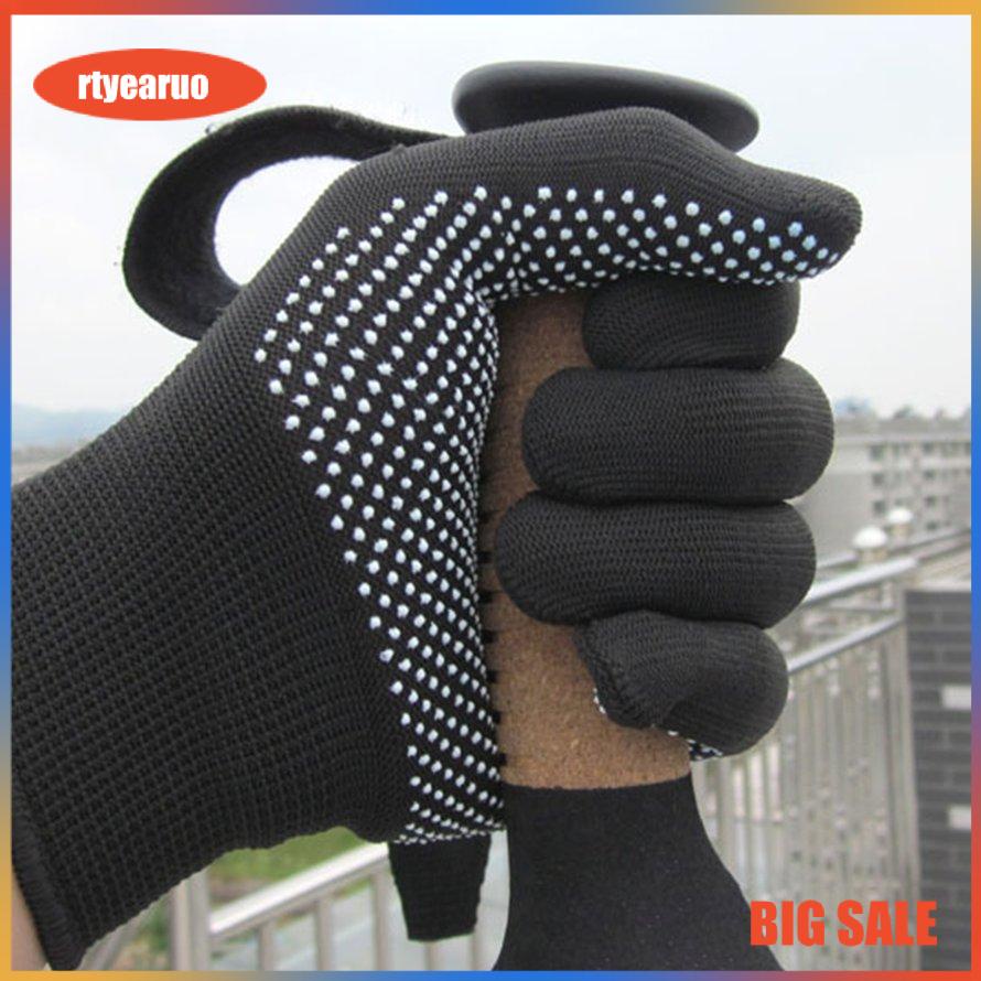 Đôi găng tay silicone cotton chịu nhiệt chống trượt dành cho nướng BBQ tạo kiểu tóc