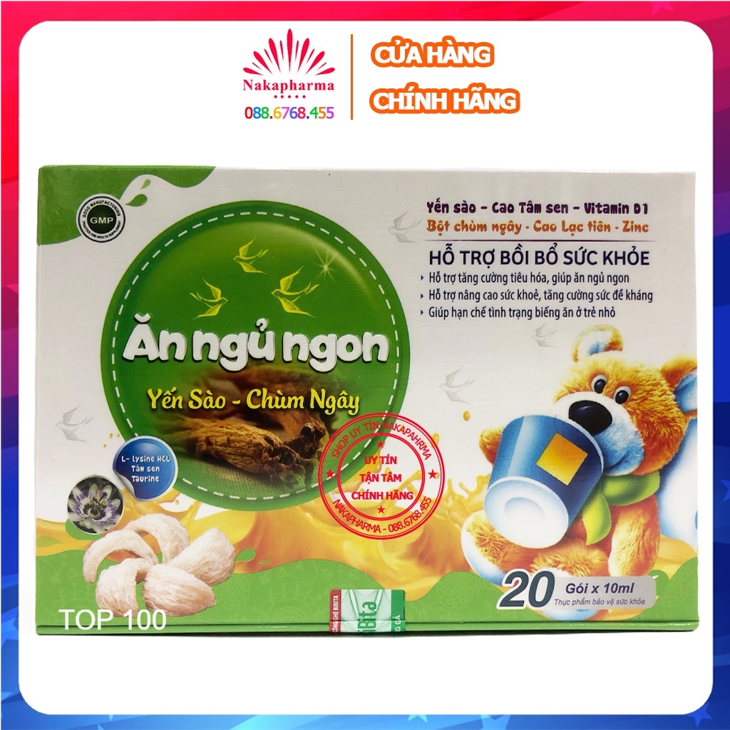 Yến Sào Chùm Ngây Ăn Ngủ Ngon - Giúp giảm tình trạng biếng ăn, khó ngủ, quấy khóc ở trẻ, nâng cao hệ miễn dịch