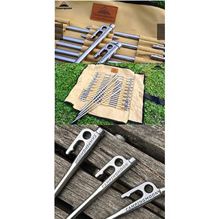 Cọc tăng/lều Inox đúc nguyên khối Campingmoon R20-8, R30-8, R35-6, R40-6