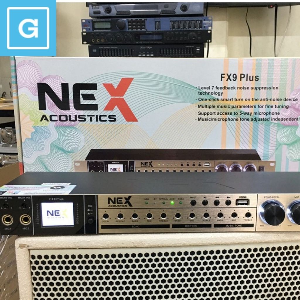 Vang Cơ Nex FX9 PLus  Có Chống Hú. Kết Nối Quang Học OPTICAL, BLUETOOTH, USB, AUX