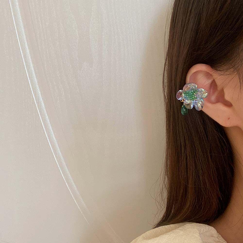 MXGOODS Bông Tai Dạng Kẹp Bằng Acrylic Đơn Giản Thời Trang Cổ Điển Cho Nữ