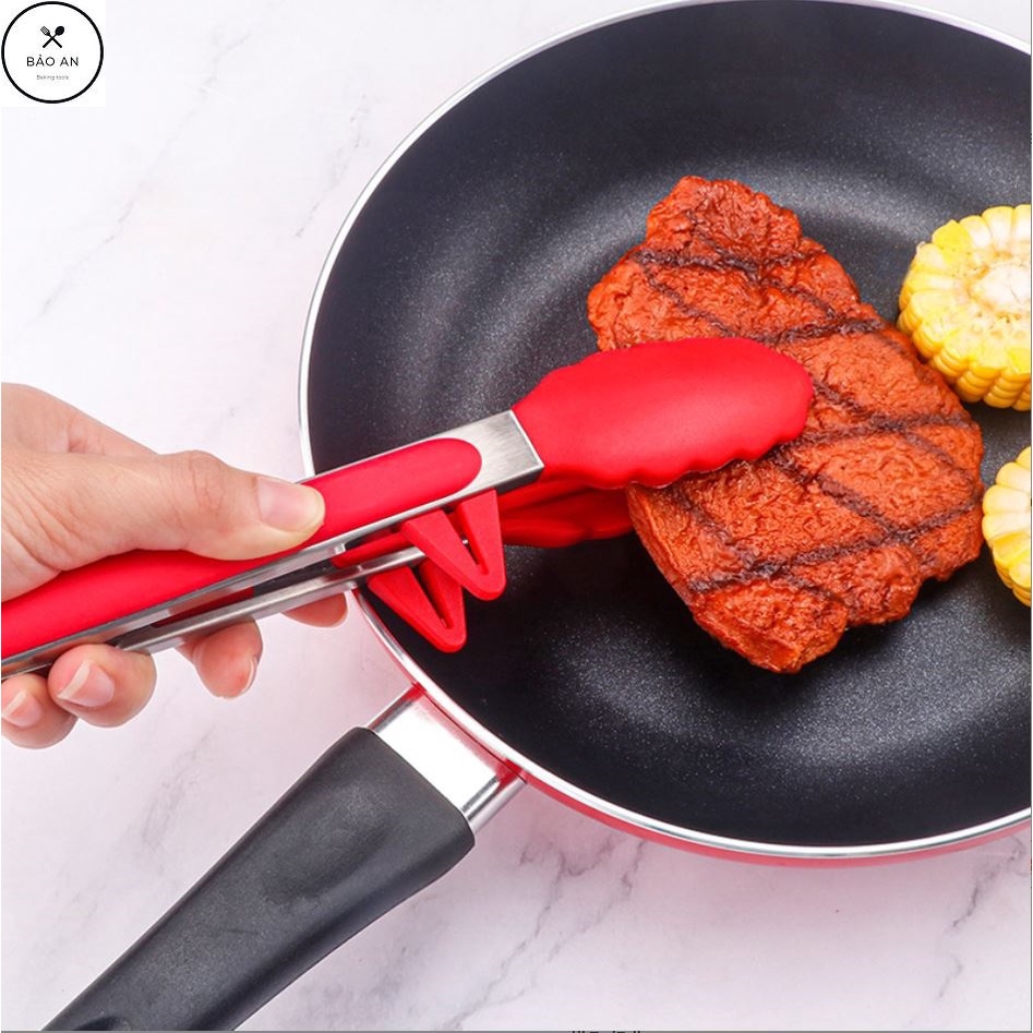 Kẹp gắp thức ăn, thực phẩm bánh trong lò nướng, nồi chiên không dầu