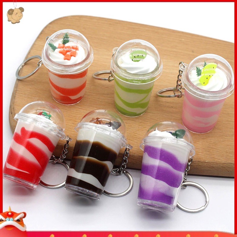 Móc khoá trà sữa siêu yêu