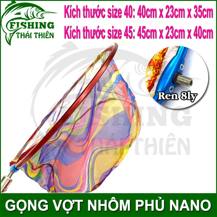 Vợt cá, Gọng vợt vớt cá, Gọng nhôm phủ nano, Gọng vợt câu đài