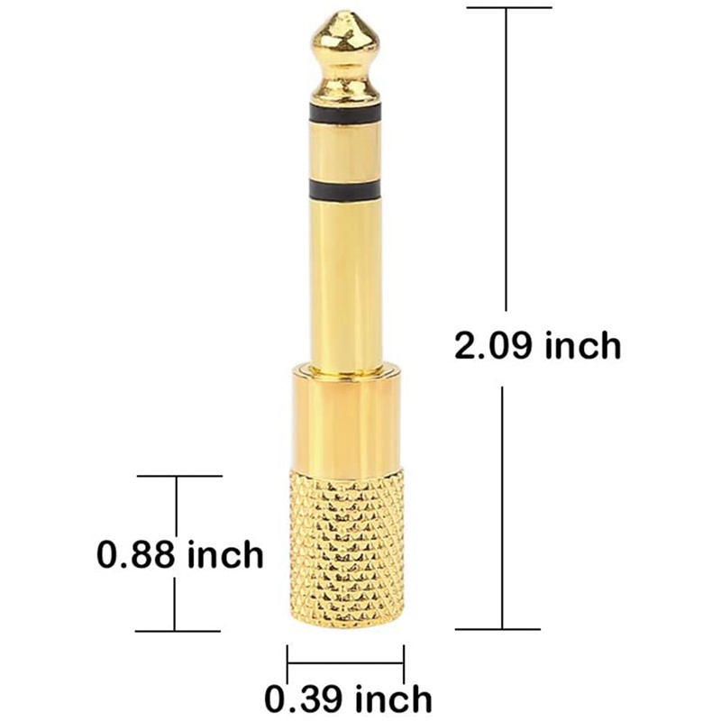 Set 6 Giắc Cắm Âm Thanh 6.35mm (1 / 4 Inch) Male Sang 3.5mm (1 / 8 Inch) Female