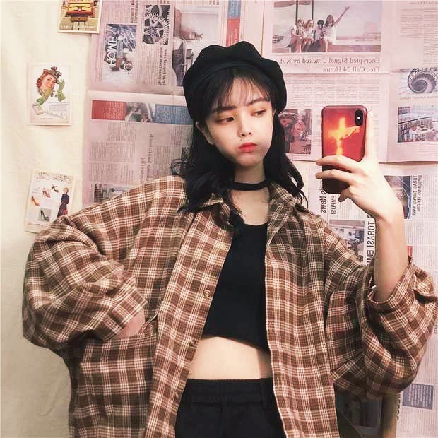 ÁO SOMI CARO FLANEL UNISEX XANH ĐEN ĐỎ HOT