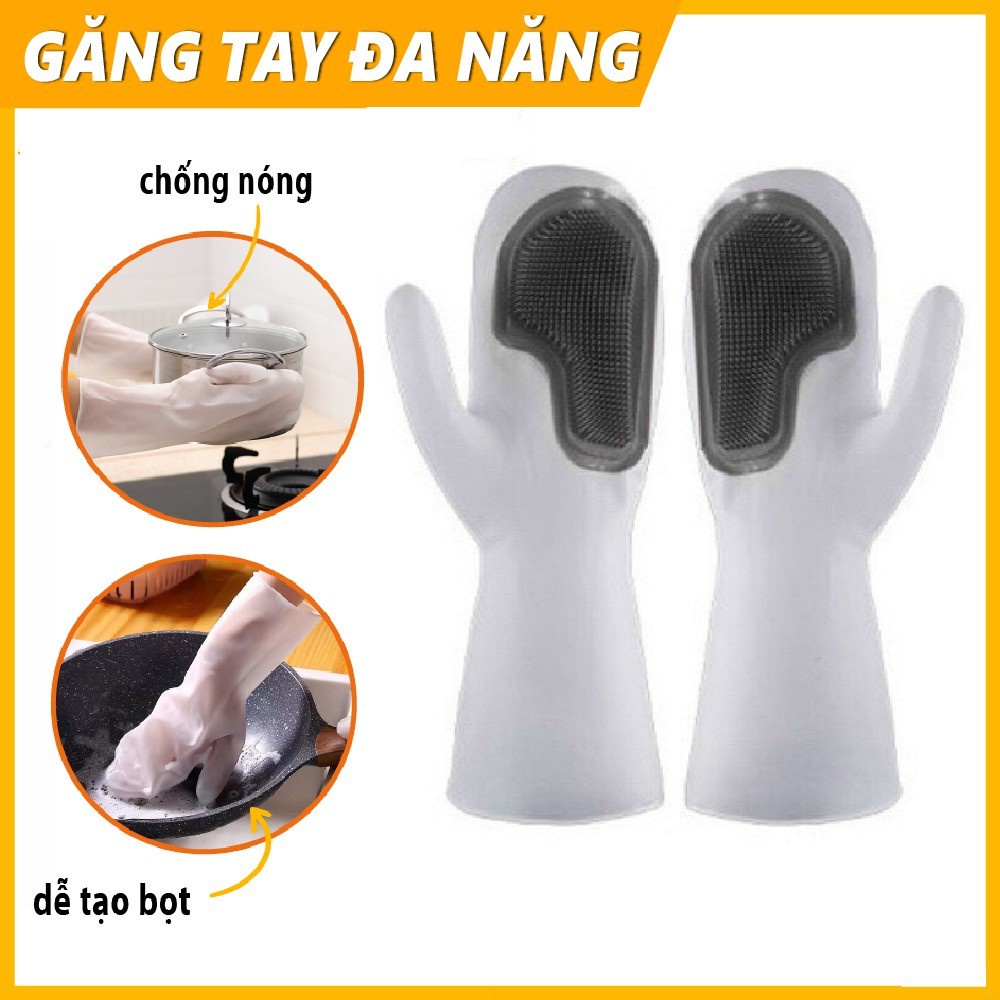 Bao tay rửa chén bát hình hươu găng latex siêu dai mềm đẹp GD60