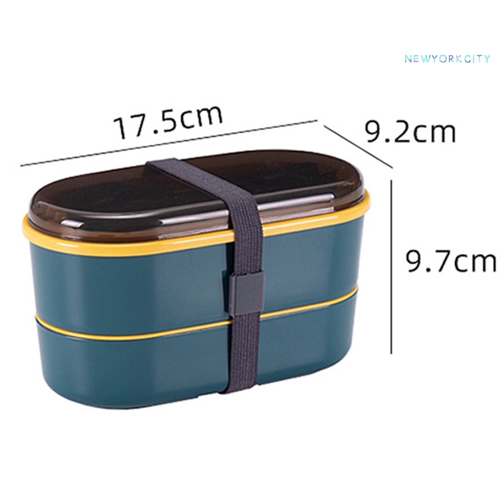 Hộp Đựng Cơm Trưa Hai Tầng Bằng Nhựa Chống Dính Dung Tích 700ml