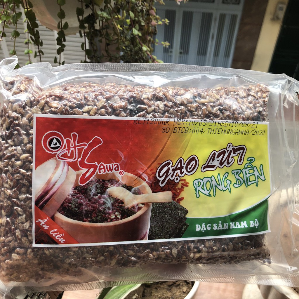 Gói 200G Cốm Gạo Lứt Rang Rong Biển Ăn Liền Ohsawa Thiên Ưng