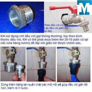 Vòi xịt giãn nở 15m - 30m Magic