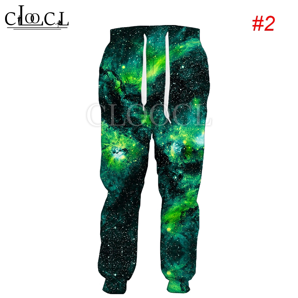 CLOOCL Starry Sky Galaxy 3D Print Men Jogger Pants
